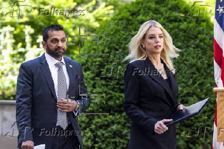 Pam Bondi and Kash Patel hold DOJ press conference on sex predator sting