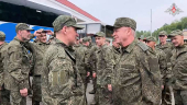 Russian soldiers meet Deputy Defence Minister Fomin in Belarus after release from Ukraine on the third day of POW exchange