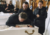 Ukraine bids farewell to three children killed in Russian attack in Zhytomyr region