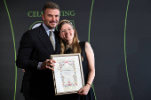 Britain's King Charles attends the King's Foundation Awards ceremony, in London