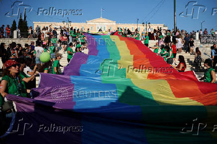 Annual LGBTQ+ Pride parade in Athens
