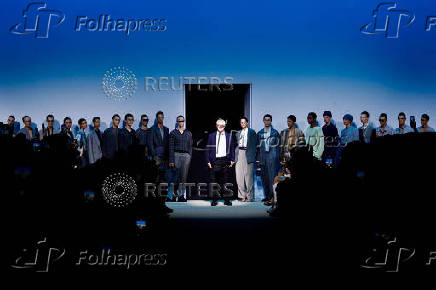 Giorgio Armani presents Spring-Summer 2026 menswear collection, in Milan