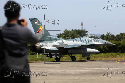Indonesian Air Force holds security drill