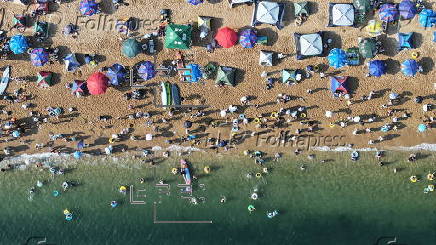 Beach of Fujiazhuang Park in Dalian