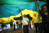 Protest in support of former Brazilian President Bolsonaro, in Brasilia