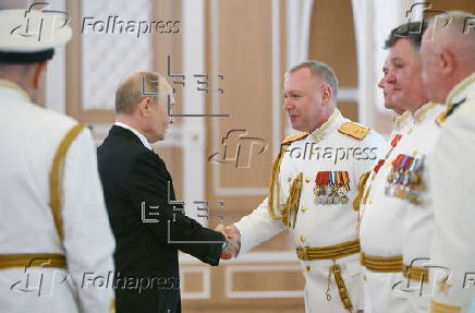 Russian president attends Navy Day celebrations in St. Petersburg