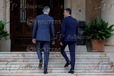 Spain's Prime Minister Sanchez and King Felipe attend summer meeting in Palma de Mallorca