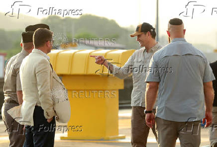 U.S. Secretary of Defense Hegseth tours the Miraflores locks at the Panama Canal