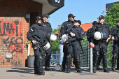 May Day protest in Hamburg