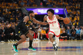 NBA: Playoffs-Houston Rockets at Golden State Warriors