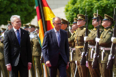 German Chancellor Friedrich Merz visits Lithuania