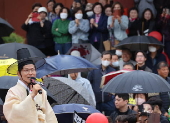 South Korea's presidential candidate Kim Moon-soo campaign event