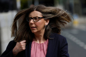 BBC Spotlight editor Gwyneth Jones arrives at the High Court, in Dublin
