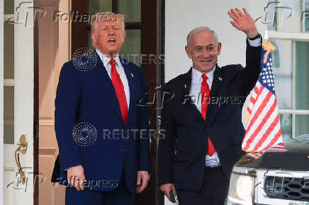 FILE PHOTO: U.S. President Trump meets Israeli PM Netanyahu in Washington