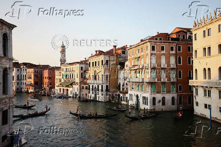 Venice ahead of the expected wedding of Amazon founder Jeff Bezos and Lauren Sanchez