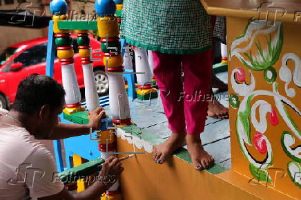 Chariot Festival preparations in Kolkata, India