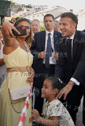 France's President Macron visits Lourdes