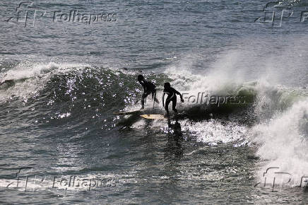 Ressaca do mar no Rio de Janeiro.