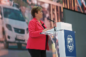 IMF Managing Director Georgieva delivers remarks at the IMF headquarters in Washington, D.C.