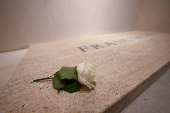 A view of Pope Francis' tomb in Papal Basilica of Saint Mary Major