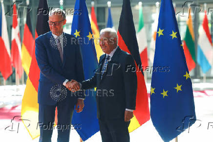 German Chancellor Merz visits Brussels