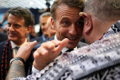 French President Emmanuel Macron visits 