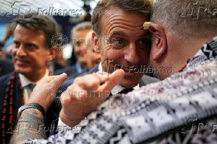 French President Emmanuel Macron visits 