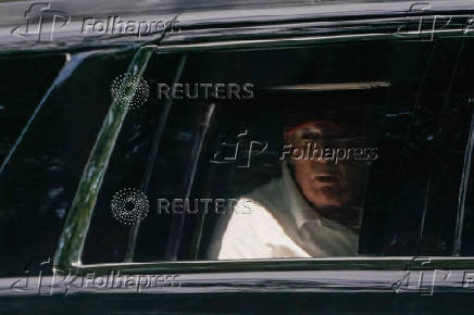 U.S. President Trump departs from Trump National Golf Club Washington D.C. in Sterling