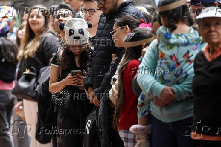 Giant panda Xin Xin celebrates its 35th birthday at the Chapultepec Zoo in Mexico City