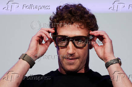 Meta CEO Mark Zuckerberg delivers a speech during the Meta Connect event in Menlo Park