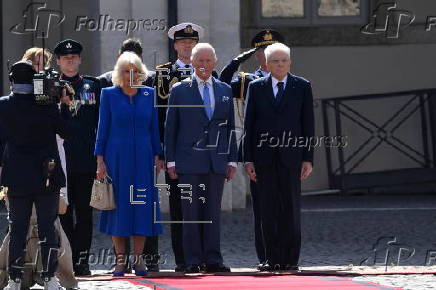 Britain's King Charles and Queen Camilla on state visit to Italy