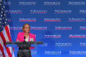Federal Reserve Bank of Richmond President Thomas Barkin attends a conversation with the Economic Club of Washington DC