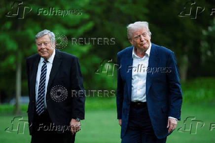 U.S. President Trump returns to White House in Washington