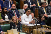 Prime Minister's Questions at the House of Commons in London