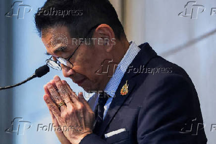 FILE PHOTO: Thailand's Foreign Minister Maris Sangiampongsa attends a press conference following a 6-Country informal consultation on the situation in Myanmar in Bangkok