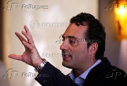 FILE PHOTO: Antonio Filosa of Stellantis attends a media conference in Sao Paulo, Brazil