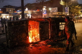 Street vendors protest in Nairobi against police harrassment