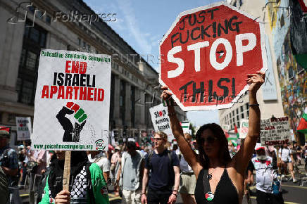Pro-Palestinian demonstration in London