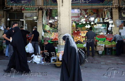 Daily life in a bazaar in Tehran amid ceasefire with Israel