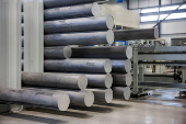 FILE PHOTO: Magna Aluminum Profile's new facility is North America's fully-electric and automated aluminum extrusion line, in Salaberry de Valleyfield