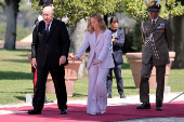 Italian PM Meloni meets Algerian President Tebboune at Italy-Algeria summit, in Rome