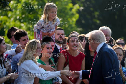 U.S. President Donald Trump departs for Scotland