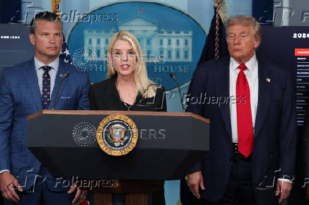 U.S. President Trump meets members of the media at the White House in Washington, D.C