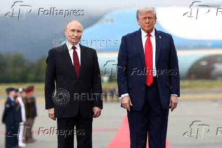 U.S. President Trump meets with Russian President Putin in Alaska