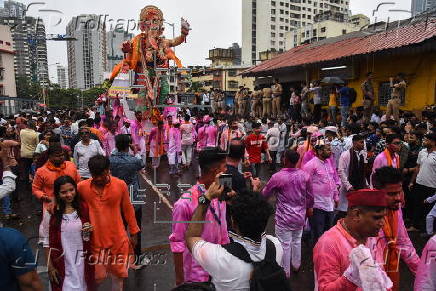 Hindus celebrate Ganesh Chaturthi festival marking the birth of Lord Ganesha