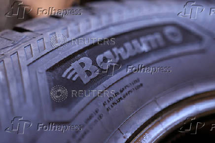 Barum tires are seen in UnionComerc tire shop in Zenica