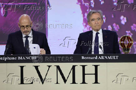 Luxury giant LVMH holds its annual meeting with shareholders in Paris