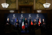 Meeting of the European Group of Five Defence Ministers at the Italian Air Force Headquarters in Rome