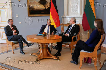 German Chancellor Friedrich Merz visits Lithuania