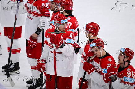 2025 IIHF Ice Hockey World Championship semi-finals - Switzerland vs Denmark